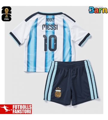 Argentina Lionel Messi #10 Hemmatröja Barn VM 2026 Kortärmad (+ Korta byxor)